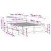 vidaXL Bedframe zonder matras met hoofdbord grenenhout 140x190 cm