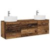 vidaXL Badkamerkastenset 3 st Oud hout 62,5 x 44,5 x 50 cm