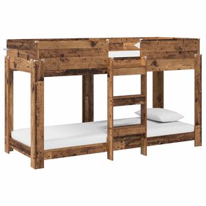 vidaXL Bunk Bed voor Kinderen Oudhout 80 x 190 cm Bewerkt hout