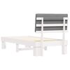 vidaXL Bedframe met Gevoerd Hoofdgedeelte Lichtgrijs 90 x 200 cm