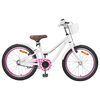 vidaXL Kinderfiets Met Zijwieltjes 18 Inch voor 5-7 jaar Wit