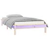 vidaXL Bedframe LED massief hout 75x190 cm 2FT6
