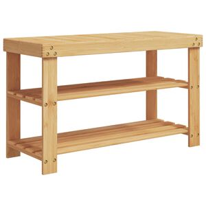 vidaXL Schoenenrek 3-laags 70x27,5x45 cm bamboe