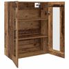 vidaXL Wandgemonteerde Kasten 2 pcs Oud hout 69,5 x 34 x 90 cm