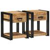vidaXL Nachtkastjes 2 stuks 40x40x50 cm Massief ruw hout Mango