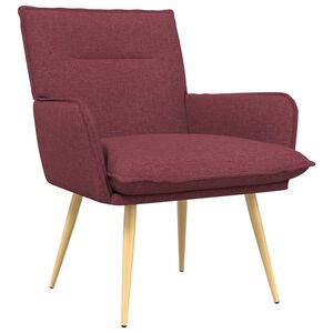 vidaXL Fauteuil Wijnrood Stof