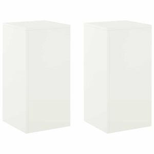 vidaXL Plantenstandaard 2 pcs Wit 30 x 30 x 60 cm Staal