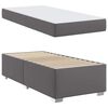 vidaXL Bedframe met matras Grijs 80 x 200 cm Stof