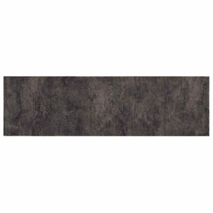 vidaXL Keuken Vloerkleed zwart beton 150 x 45 cm 100% Polyamide
