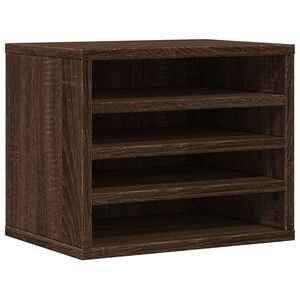 vidaXL Bureau organiser 36x26x29,5 cm bewerkt hout bruin eikenkleurig