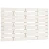 vidaXL Hoofdbord wandmontage 96x3x63 cm massief grenenhout wit