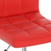 vidaXL Eetkamerstoelen draaibaar 6 st kunstleer rood