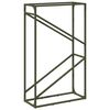 vidaXL Brandhoutrek 60x25x100 cm koudgewalst staal olijfgroen