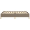 vidaXL Bedframe zonder matras stof taupe 140x190 cm