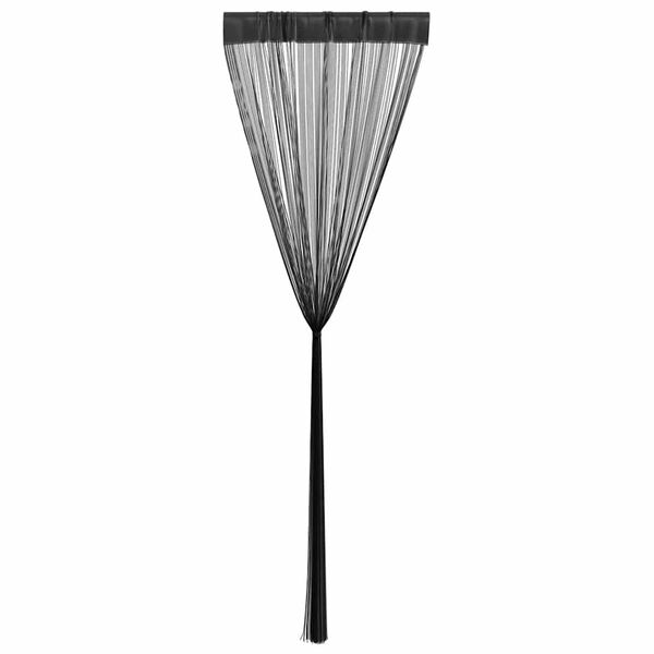 vidaXL Draadgordijnen 2 st 140x250 cm zwart