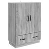 vidaXL Dressoir met lade Grijs sonoma 66 x 34,5 x 92 cm Bewerkt hout