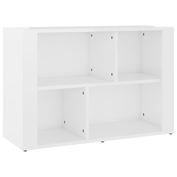 vidaXL Dressoir 80x30x54 cm bewerkt hout hoogglans wit