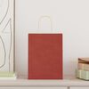 vidaXL Papieren zakken 50 st met hengsels 21x11x28 cm rood