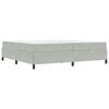 vidaXL Bedframe Lichtgrijs 200 x 200 cm Stof