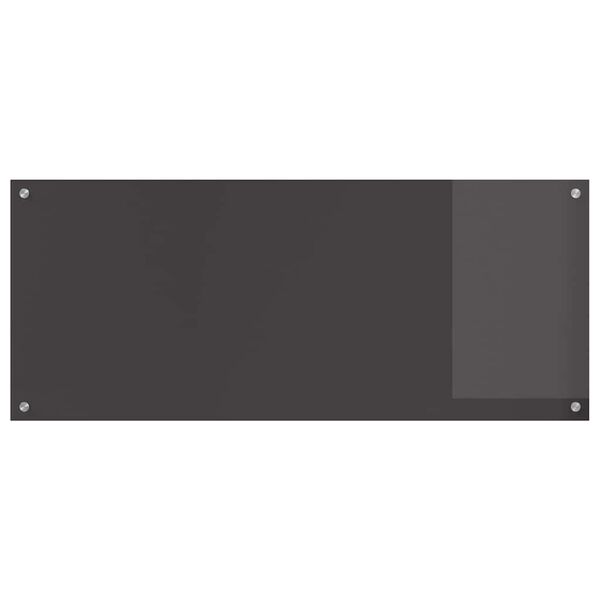 vidaXL Keuken Spatscherm 2 pcs Donkergrijs 120 x 50 cm gehard glas