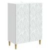 vidaXL Dressoir Wit 66 x 34,5 x 90 cm Bewerkt hout