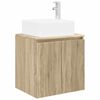 vidaXL Wandgemonteerde wastafelmeubel Sonoma Eiken 49,5 x 41 x 63 cm
