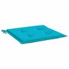 vidaXL Tuinstoelkussens 2 st 40x40x4 cm stof turquoise