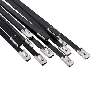 vidaXL Kabelbinders 12 st 4,6 x 300 mm Zwart