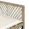 vidaXL 13-delige Tuinset met kussens poly rattan beige