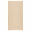 vidaXL Vloerkleed ZIZUR beige binnen en buiten 60x110 cm jute look