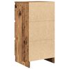 vidaXL Dressoir 37,5x35x76 cm bewerkt hout oud houtkleurig