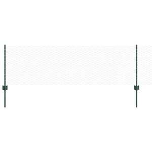 vidaXL zeshoekig gaasgek met palen 50 x 0,6 m PVC-Coated Staal Groen