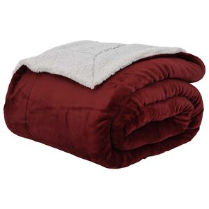 vidaXL plaid Bordeaux Rood 150 x 200 cm 1.64 kg Fleece