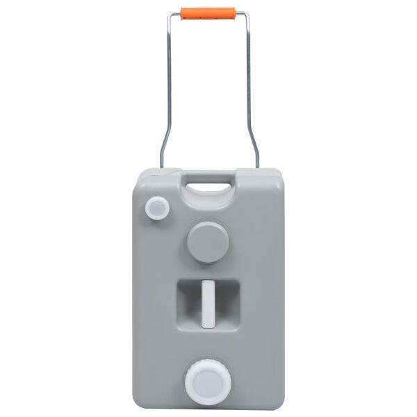 vidaXL Watertank op wielen 25 L grijs