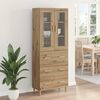 vidaXL Hoge kast met lade Artisan Eiken 69,5 x 34 x 180 cm