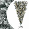 vidaXL Ondersteboven Kunstmatige Gehingde Kerstboom 150 cm 150 LED's