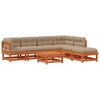 vidaXL Tuin loungeset 7 st Wasbruin Massief grenenhout