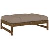 vidaXL Tuinvoetenbank 120x80 cm massief grenenhout honingbruin