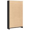vidaXL Boekenkast 80x24x143 cm bewerkt hout zwart