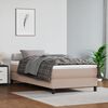 vidaXL Boxspring bed kunstleer cappuccinokleurig 100x200 cm