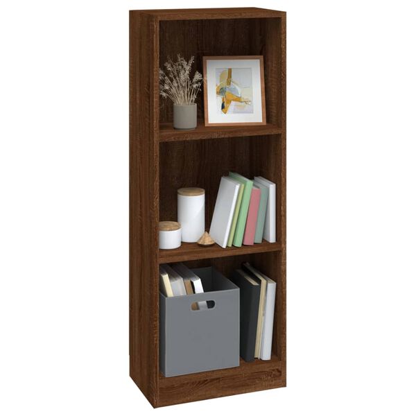 vidaXL Boekenkast 40x24x109 cm bewerkt hout bruin eikenkleur