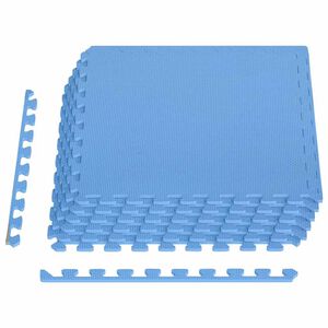 vidaXL Vloermatten 6 st 2,16 ㎡ EVA-schuim blauw