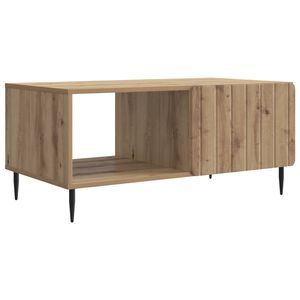 vidaXL Salontafel Artisanaal eiken 90 x 50 x 40 cm Bewerkt hout