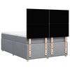 vidaXL Boxspring met matras stof lichtgrijs 140x200 cm
