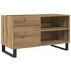 vidaXL Platenkast 84,5x38x48 cm bewerkt hout artisanaal eikenkleur