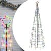 vidaXL LED-kerstboom met spikes 570 LEDs kleurrijk 300 cm