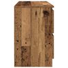 vidaXL Tv-meubel 100x35x54 cm bewerkt hout oud houtkleurig
