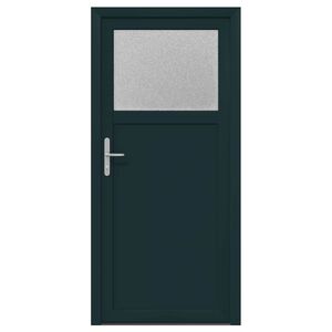 vidaXL Zij-ingangsdeur 88 x 198 cm PVC Antraciet