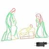 vidaXL Verlichte Kerstscene met 550 LED Multikleur 112 x 71,5 cm PVC