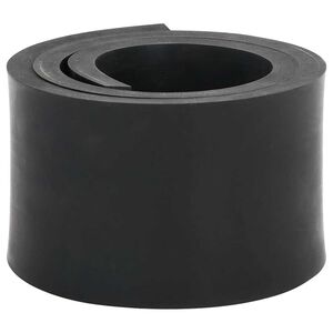 vidaXL Rubberen rand voor sneeuwploeg 120x8x1 cm zwart